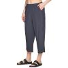 imageRBX Active Womens Relaxed Fit Lightweight Quick Drying Stretch Woven Pants with PocketsCapri Charcoal
