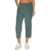 imageRBX Active Womens Relaxed Fit Lightweight Quick Drying Stretch Woven Pants with PocketsCapri Sea Green