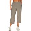 imageRBX Active Womens Relaxed Fit Lightweight Quick Drying Stretch Woven Pants with PocketsCapri Smoke Sage