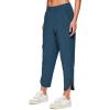 imageRBX Active Womens Relaxed Fit Lightweight Quick Drying Stretch Woven Pants with PocketsTulip Hem Blue