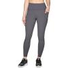 imageRBX Active Womens Super Soft Peached Space Dye Full Length Workout Running Yoga LeggingHeathered GreyBlack