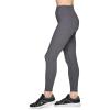 imageRBX Active Womens Super Soft Peached Space Dye Full Length Workout Running Yoga LeggingHeathered GreyBlack