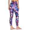 imageRBX Active Womens Ultra Hold 78 Ankle Full Length Printed Running Yoga LeggingAbstract Flutter