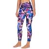 imageRBX Active Womens Ultra Hold 78 Ankle Full Length Printed Running Yoga LeggingAbstract Flutter