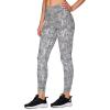 imageRBX Active Womens Ultra Hold 78 Ankle Full Length Printed Running Yoga LeggingBlackWhite Abstract Dot