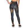 imageRBX Active Womens Ultra Hold 78 Ankle Full Length Printed Running Yoga LeggingMoody Florals