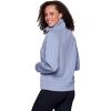 imageRBX Active Womens Ultra Soft Quilted Cowl Neck Pullover SweatshirtCable Light Blue