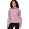imageRBX Active Womens Ultra Soft Quilted Cowl Neck Pullover SweatshirtCable Light Pink