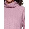 imageRBX Active Womens Ultra Soft Quilted Cowl Neck Pullover SweatshirtCable Light Pink