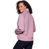imageRBX Active Womens Ultra Soft Quilted Cowl Neck Pullover SweatshirtCable Light Pink