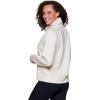 imageRBX Active Womens Ultra Soft Quilted Cowl Neck Pullover SweatshirtCable Oatmeal