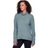 imageRBX Active Womens Ultra Soft Quilted Cowl Neck Pullover SweatshirtJacquard Blue Sage