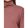 imageRBX Active Womens Ultra Soft Quilted Cowl Neck Pullover SweatshirtJacquard Desert Coral