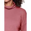 imageRBX Active Womens Ultra Soft Quilted Cowl Neck Pullover SweatshirtJacquard Dusty Clay