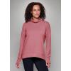 imageRBX Active Womens Ultra Soft Quilted Cowl Neck Pullover SweatshirtJacquard Dusty Clay