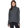 imageRBX Active Womens Ultra Soft Quilted Cowl Neck Pullover SweatshirtJacquard Greygreen