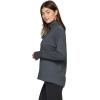 imageRBX Active Womens Ultra Soft Quilted Cowl Neck Pullover SweatshirtJacquard Greygreen