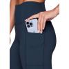 imageRBX Active Womens Ultra Soft Solid Workout Running Yoga Leggings with Pockets78 Dark Teal