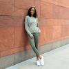 imageRBX Active Womens Ultra Soft Solid Workout Running Yoga Leggings with Pockets78 Olive Thyme