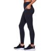 imageRBX Active Womens Ultra Soft Solid Workout Running Yoga Leggings with PocketsCloud Black
