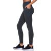 imageRBX Active Womens Ultra Soft Solid Workout Running Yoga Leggings with PocketsCloud Charcoal