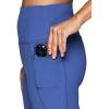 imageRBX Active Womens Ultra Soft Solid Workout Running Yoga Leggings with PocketsCobalt