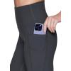 imageRBX Active Womens Ultra Soft Solid Workout Running Yoga Leggings with PocketsSolid Charcoal
