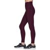 imageRBX Active Womens Ultra Soft Solid Workout Running Yoga Leggings with PocketsSolid Plum Purple