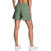 imageRBX Active Womens Walking Shorts Stretch Woven Quick Drying Workout Hiking Short with Pockets with Plus Sizes6inch Basil Green