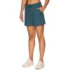 imageRBX Active Womens Walking Shorts Stretch Woven Quick Drying Workout Hiking Short with Pockets with Plus Sizes6inch Teal