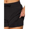 imageRBX Active Womens Workout Running Shorts with Attached Bike ShortBlack