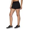 imageRBX Active Womens Workout Running Shorts with Attached Bike ShortLaser Mesh Black