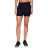 imageRBX Active Womens Workout Running Shorts with Attached Bike ShortSeersucker Navy