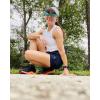 imageRBX Active Womens Workout Running Shorts with Attached Bike ShortSeersucker Navy
