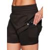 imageRBX Active Womens Workout Running Shorts with Attached Bike ShortSeersucker Olive