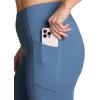 imageRBX Activewear Plus Size Legging for Women in Capri Length High Waist Squat Proof Running Yoga Pants with PocketsMoonlight Blue