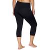 imageRBX Activewear Plus Size Legging for Women in Capri Length High Waist Squat Proof Running Yoga Pants with PocketsSolid Black