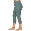 imageRBX Activewear Plus Size Legging for Women in Capri Length High Waist Squat Proof Running Yoga Pants with PocketsSolid Sea Green