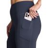imageRBX Activewear Plus Size Legging for Women in Capri Length High Waist Squat Proof Running Yoga Pants with PocketsVintage Navy