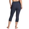 imageRBX Activewear Plus Size Legging for Women in Capri Length High Waist Squat Proof Running Yoga Pants with PocketsVintage Navy