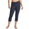 imageRBX Activewear Plus Size Legging for Women in Capri Length High Waist Squat Proof Running Yoga Pants with PocketsVintage Navy