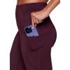 imageRBX FleeceLined Leggings for Women Yoga Pants with Pockets Gym Pants for Cold Weather FullLength Leggings for Running YogaEggplant