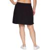 imageRBX Plus Size Longer Length Skort for Women Quick Drying Woven Pickleball Golf Skort with Pockets for Tennis Hiking RunningLong Black