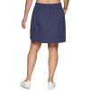 imageRBX Plus Size Longer Length Skort for Women Quick Drying Woven Pickleball Golf Skort with Pockets for Tennis Hiking RunningSmoke Blue