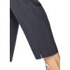 imageRBX Womens Plus Size Ankle Pant with Pockets Lightweight Quick Drying Woven Weekend PantsRibbed Side Charcoal