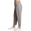imageRBX Womens Plus Size Ankle Pant with Pockets Lightweight Quick Drying Woven Weekend PantsRibbed Side Driftwood