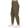 imageRBX Womens Plus Size Ankle Pant with Pockets Lightweight Quick Drying Woven Weekend PantsRibbed Side Olive