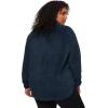 imageRBX Womens Plus Size Faux Fur Sherpa Sweatshirt Mock 14 Zip Sweater For Women