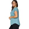 imageRBX Womens Plus Size VNeck Soft Jersey Everyday Yoga TShirt Tunic S21 Teal 2X