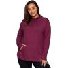 imageRBX Womens Plus Yoga Long Sleeve Running Athletic Workout Jersey Pullover Hoodie